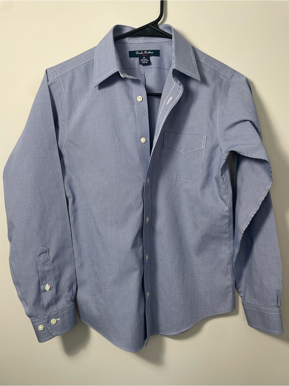 Blue Boys size 12 Brooks Brothers Dress Shirt - Classic Button-Up